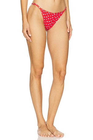 Solid & Striped The Lulu Bikini Bottom in Red