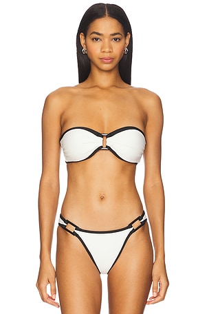 The Tati Bikini Top Solid & Striped