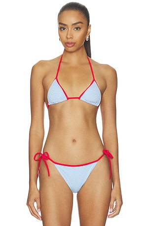 The Iris Bikini Top Solid & Striped