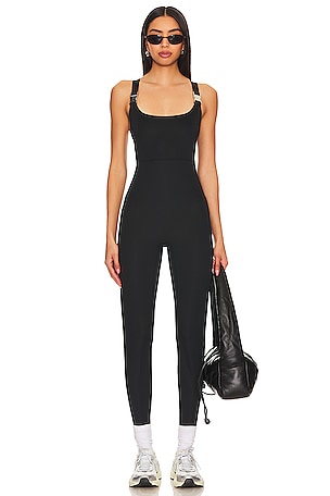Nike Dri-fit Luxe 7/8 Jumpsuit in Black