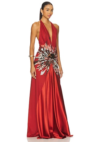 SILVIA TCHERASSI Aiko Dress in Red