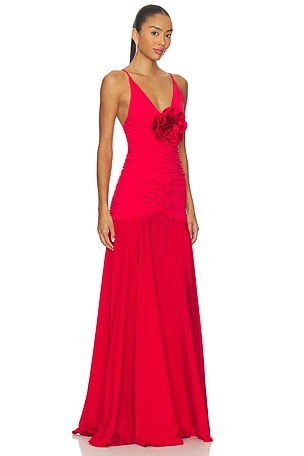 SILVIA TCHERASSI Sana Dress in Red