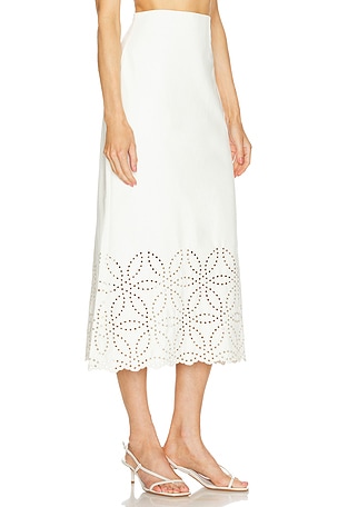 SILVIA TCHERASSI Atira Skirt in White