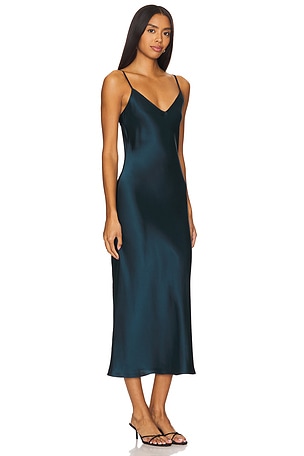 SABLYN Taylor Silk Dress in Navy