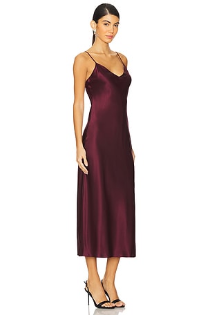 SABLYN Taylor Silk Dress in Burgundy