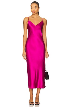 Taylor V-neck Bias Cut Dress SABLYN