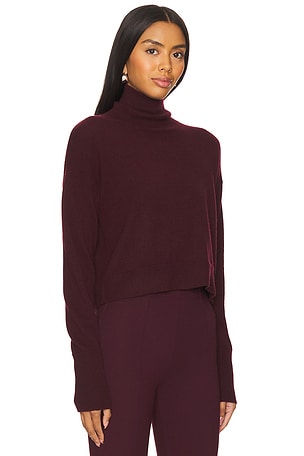 SABLYN Sable Turtleneck Sweater in Burgundy