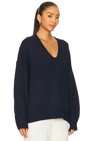 SABLYN Cora Scoop Neck Sweater in Navy