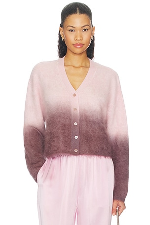 Jolie Cropped Ombre Crewneck Sweater SABLYN