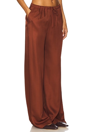 SABLYN Gemma Pull On Straight Leg Pant in Rust