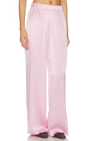 SABLYN Brynn High Rise Pull On Wide Leg Pant in Pink