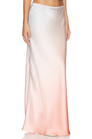 SABLYN Grace B Maxi Pull On Skirt in Blue,Coral
