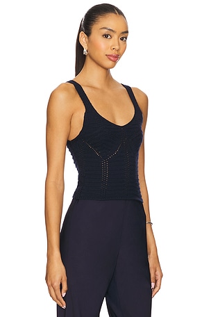 SABLYN Thea Tank Top in Navy