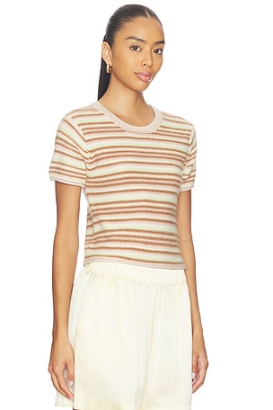 SABLYN Jude Short Sleeve Tee in Brown,Green