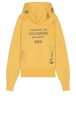 Samuel Zelig Yearbook Hoodie in Yellow
