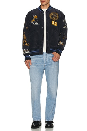 Samuel Zelig Varsity Jacket in Blue
