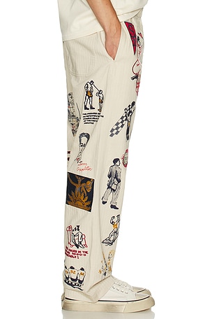 Samuel Zelig Varsity Pant in White