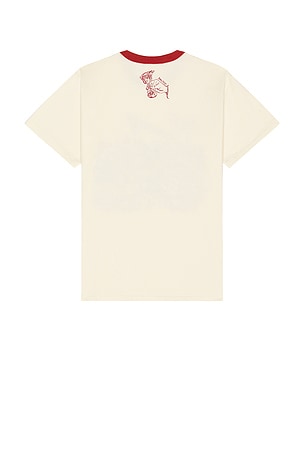 Samuel Zelig Restaurant Tee in Cream