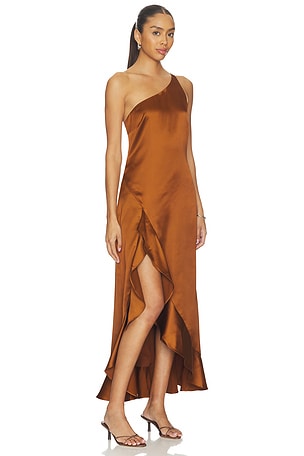 Steve Madden Mindy Dress in Metallic Copper