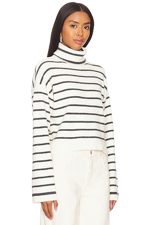 Steve Madden Narsha Sweater in Ivory,Black