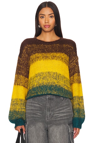 Free People Just My Stripe Pullover in Multi REVOLVE