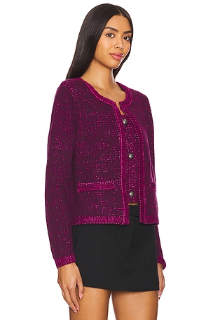 Steve Madden Emelia Sweater Jacket in Purple