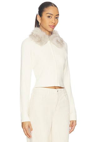 Steve Madden Lysia Sweater Jacket in Cream