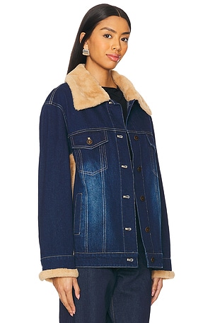 Steve Madden Winona Jacket in Denim-Dark