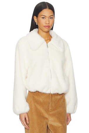 Steve Madden Evanie Coat in Cream. Size XS. Also