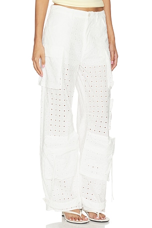 Steve madden pantalón duo en color blanco