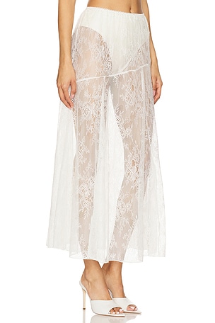Steve Madden Veera Skirt in Cloud Dancer in White