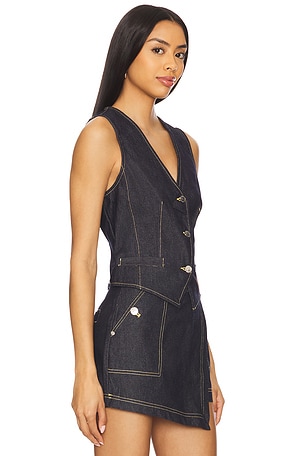 Steve Madden Selene Vest in Blue