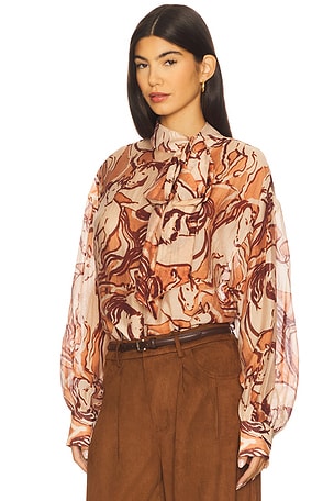 Steve Madden Sutton Top in Brown