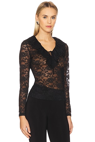 Steve Madden Elvie Top in Black. Size XS. Also