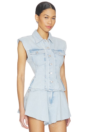 Steve Madden Cassady Top in Blue. Size M. Also