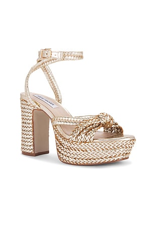 Steve Madden Ibiza Heel in Metallic Gold