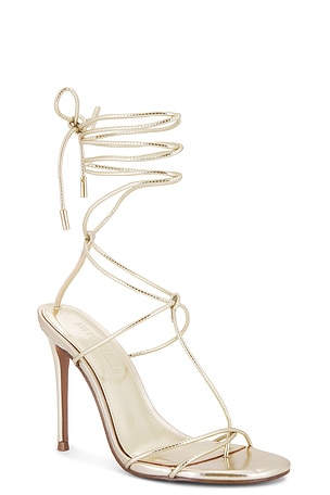 Steve Madden Temptation Heel in Metallic Gold