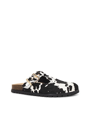 Steve Madden Atticus Clogs in Black & White