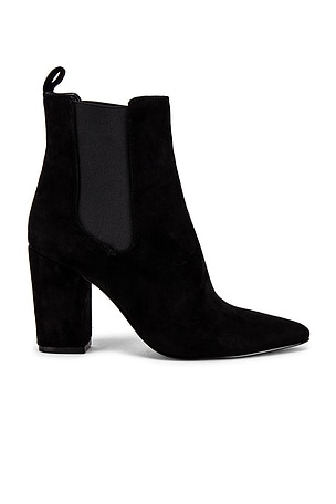 Steve Madden Subtle Bootie in Black Suede REVOLVE