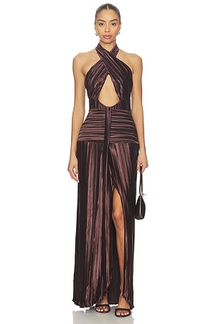 Ariana Plisse Dress Sonya Moda