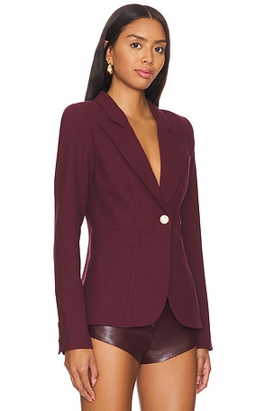 Smythe Classic Duchess Blazer in Wine