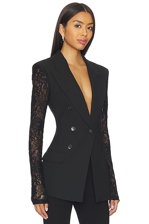Smythe Lace Sleeve Not A Db Blazer in Black