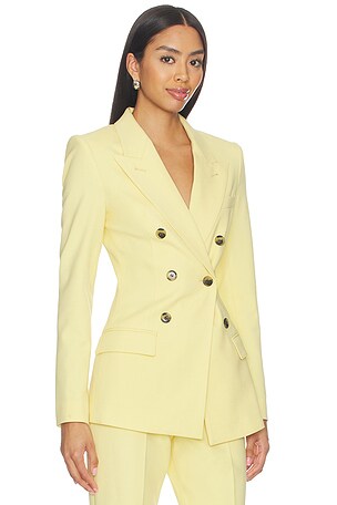 Smythe Not A Double Breasted Blazer in Lemon. Size 0. Also