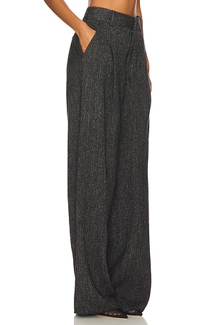 Smythe Pleated Trouser in Black