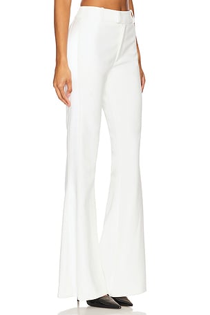 Smythe Tux Stripe Bootcut Pant in Ivory