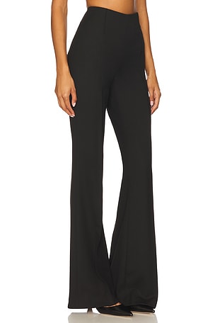 Smythe Pintuck Flare Pant in Black
