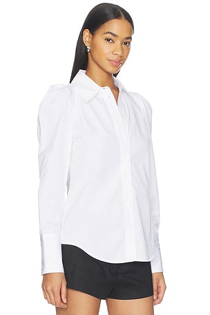 Smythe Box Pleat Shirt in White