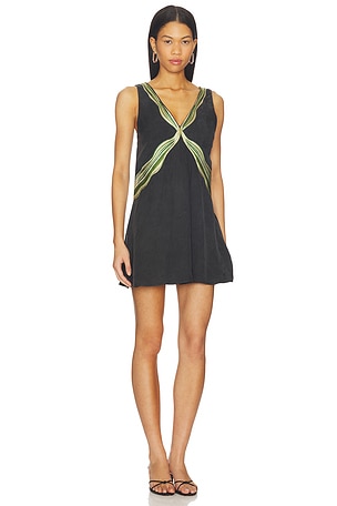 Sancia The Capri Dress in Charcoal,Green. Size XS. Also