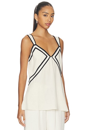 Sancia The Airlie Top in White,Black