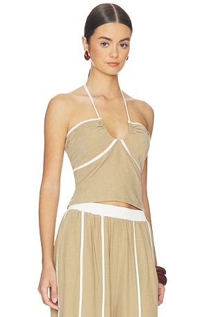 Sancia The Makena Top in Tan